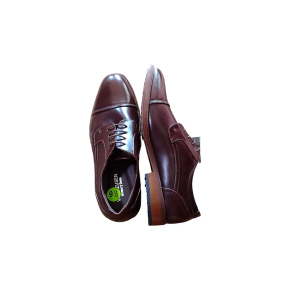 Van Heusen Gable Oxford 9.5M Men\'s Dark Brown Cap Toe Lace Up Old Money Shoes main image 4